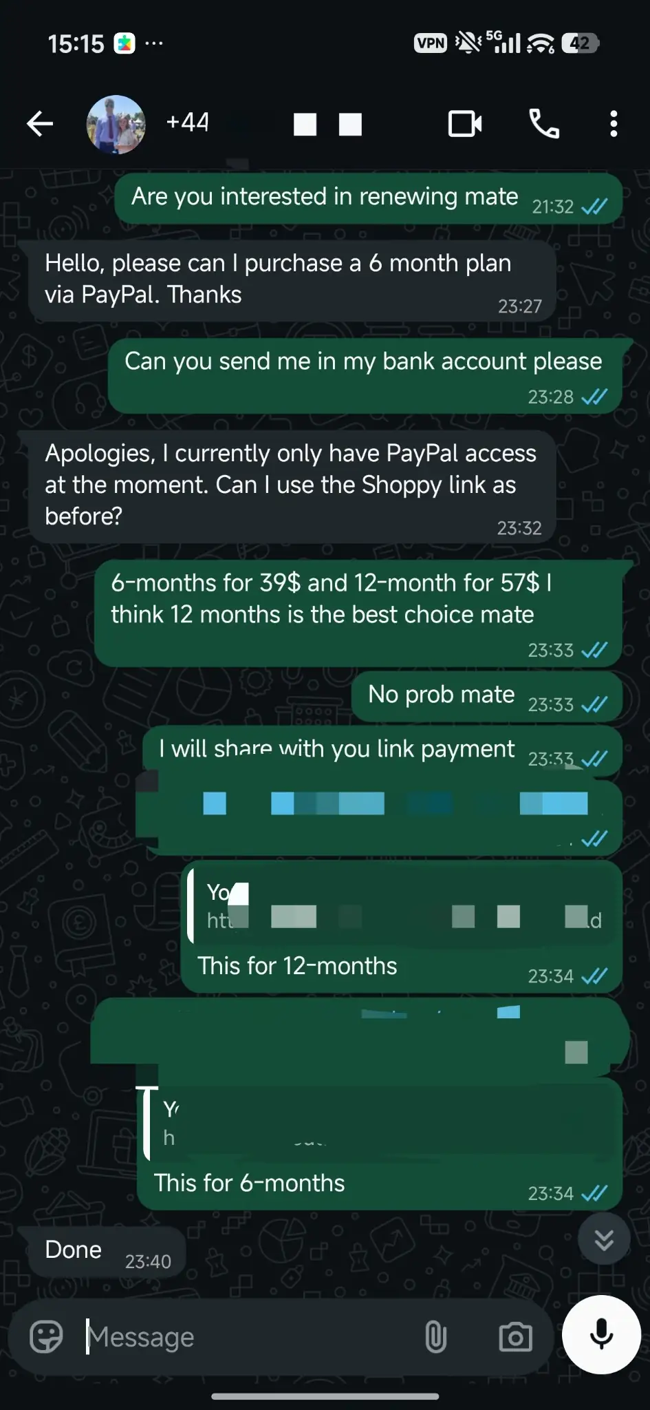 World IPTV verified WhatsApp customer proof 10