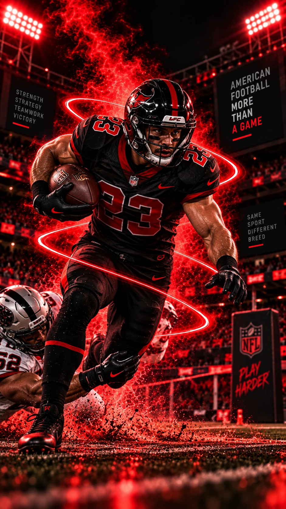 American Football sports artwork