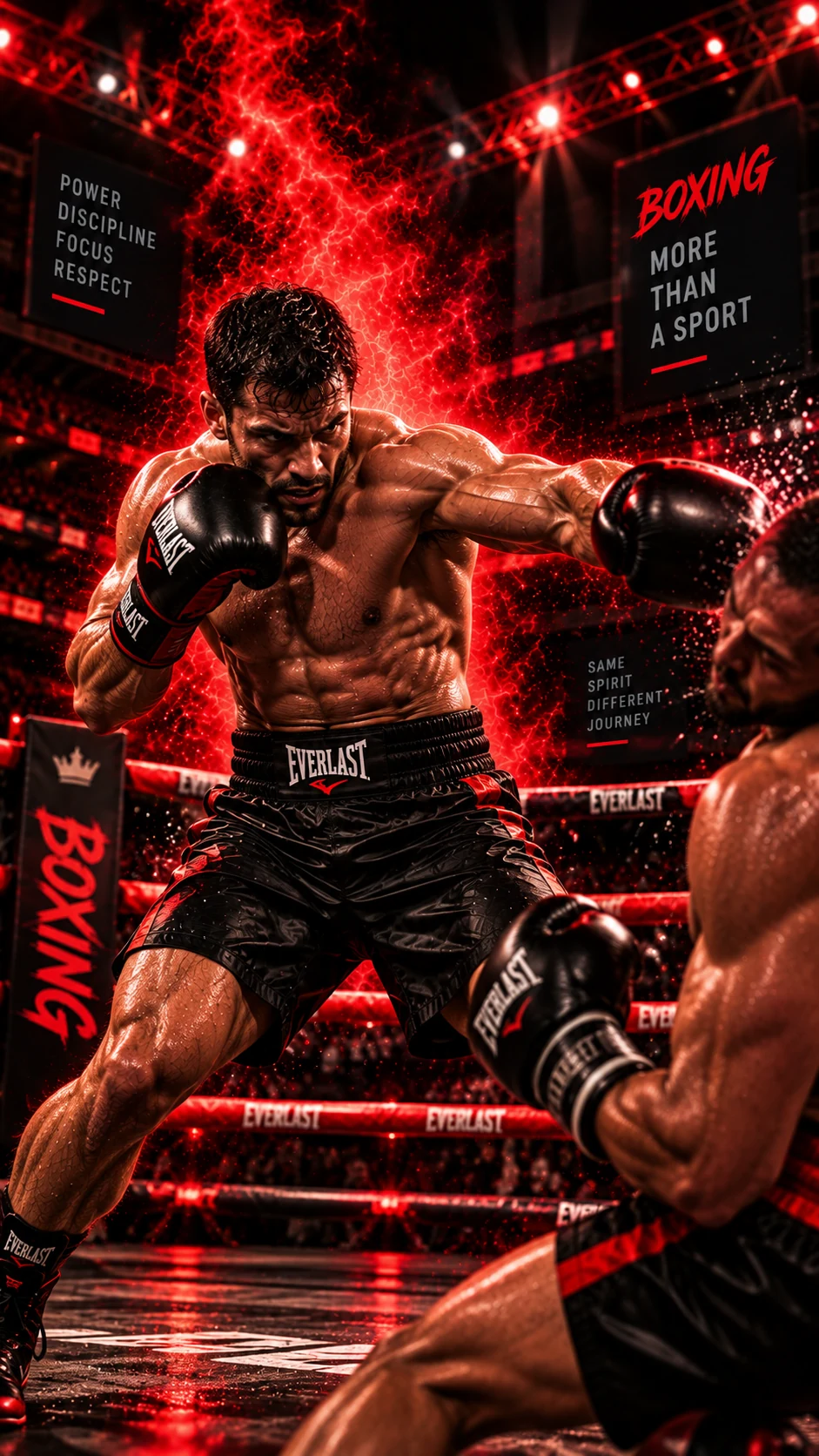 Boxing sports artwork