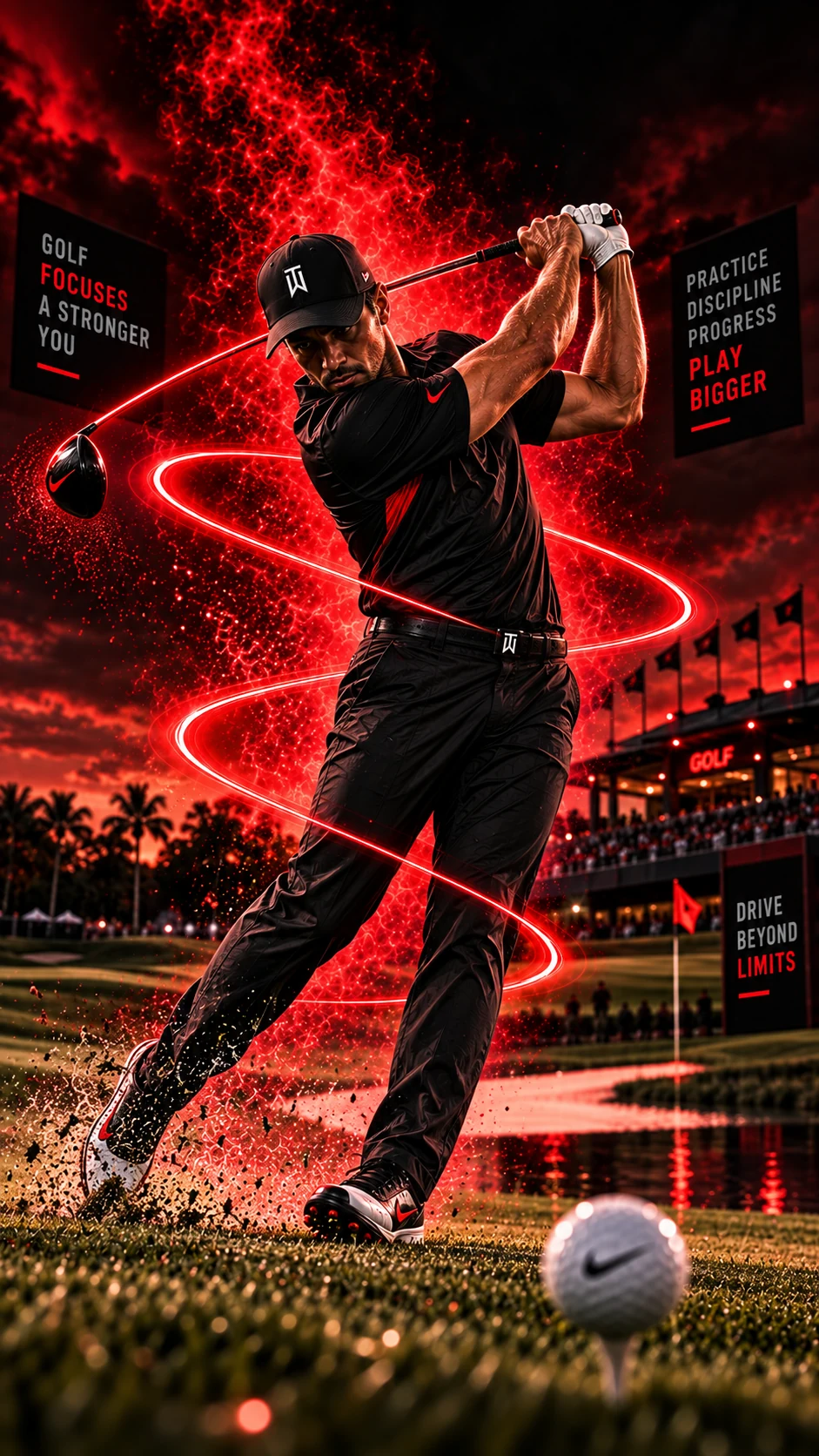 Golf sports artwork