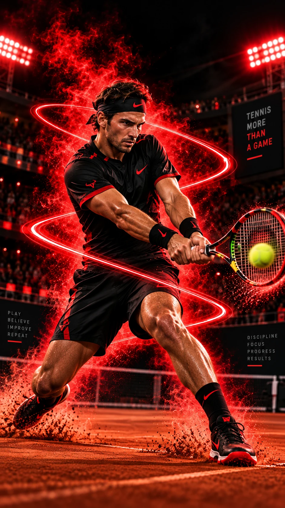 Tennis sports artwork